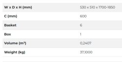 Starax S-1248-A Starax İkiz Kiler Ahşap Tablalı 170x185-60cm - 4