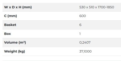 Starax S-1248-A Starax İkiz Kiler Ahşap Tablalı 170x185-60cm - 4