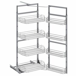 Starax S-1248-C Starax İkiz Kiler Ahşap Tablalı 170x185-60cm - 2