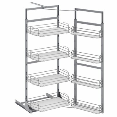 Starax S-1248-C Starax İkiz Kiler Ahşap Tablalı 170x185-60cm - 2