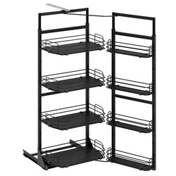 Starax S-1250-A Ahşap Tabanlı İkiz Kiler 185-200 60cm Antrasit - 2