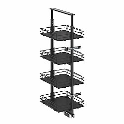 S-1509-A Telskopik Kiler Ahşap Tabanlı 3 sepet 85x110-40cm - 2