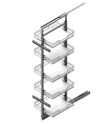 S-1525 140x155 - 30cm Tls. Kiler Ahşap Tab. Sepetli Krom - 2