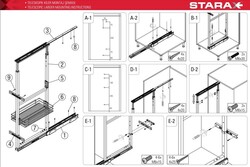 S-1525 140x155 - 30cm Tls. Kiler Ahşap Tab. Sepetli Krom - 5