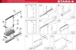 S-1841-C Teleskopik Kiler Bilyalı Raylı - Frenli - 4