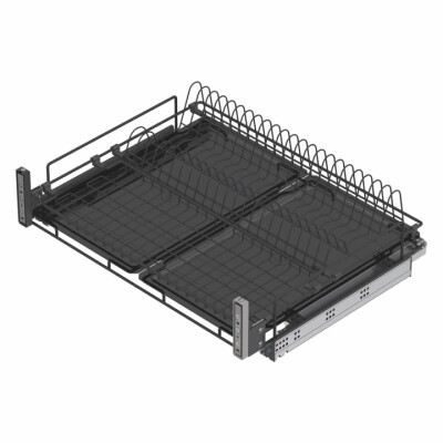 S-2032 Çekmece İçi Tabaklık -Bardaklık Tepsili 70 cm Krom - 4