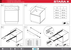Starax S-2141-W Katlanır Masa Mekanizması 70cm Beyaz - 3