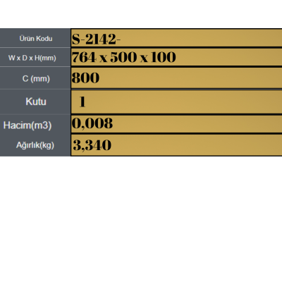 S-2142-A Katlanır Masa Mekanizması 80cm Antrasit - 4