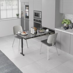 Starax S-2145-W Ayaklı Katlanır Masa Mekanizması 60cm Beyaz - Starax