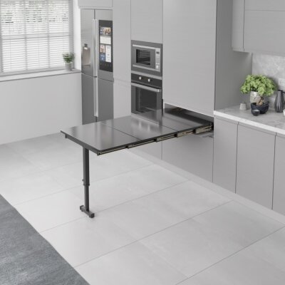 Starax S-2145-W Ayaklı Katlanır Masa Mekanizması 60cm Beyaz - 2