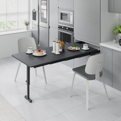 Starax S-2146-A Ayaklı Katlanır Masa Mekanizması 70 CM Antrasit - 1