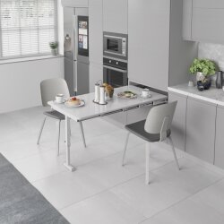 Starax S-2147-W Ayaklı Katlanır Masa Mekanizması 80cm Beyaz - Starax