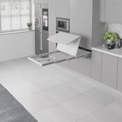 Starax S-2147-W Ayaklı Katlanır Masa Mekanizması 80cm Beyaz - 3