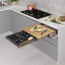 Starax S-2156-A Çekmece İçi Fonksiyonel Kesme Tablası 60cm Antrasit - Starax