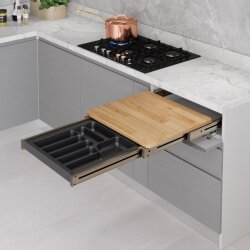 Starax S-2156-A Çekmece İçi Fonksiyonel Kesme Tablası 60cm Antrasit - 2