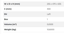 Starax S-2205-UB-A Yandan Raylı Ünite 90 Derece Sol Antrasit - 3