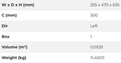 Starax S-2244 Yandan Gizli Raylı Ünite (90 Derece) Ahşap Tablalı Sol - 3