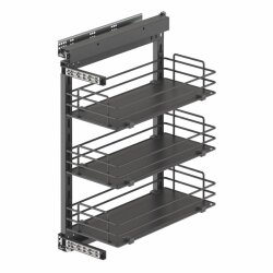 Starax S-2245-A Yandan Gizli Raylı Ünite (90 Derece) Ahşap Tablalı Sağ - 2