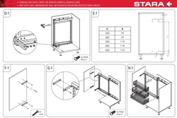 S-2245-C Yandan Gizli Raylı Ünite (90 Derece) Ahşap Tablalı Sağ - 5