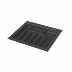 S-2287-AP 55x49cm Plastik Çekmece İçi Kaşıklık Antrasit 60cm Starax - 2