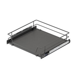 Starax S-2310 Ahşap Tablalı Bağımsız Teleskopik Raylı Çekmece 500 mm Antrasit - Starax