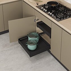 Starax S-2339-UB-A Bağımsız Çift Açılım Gizli Raylı Çekmece 90 cm - Starax