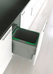 Starax S-2383 Kapağa Monte Çöp Kovası 50 cm fr Gri - Starax