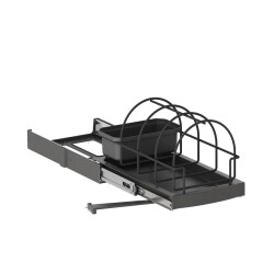 Starax S-2393 Teleskopik Raylı Taşıyıcı Ünite Antrasit - 2