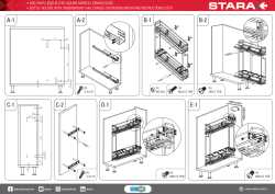 Starax S-2421-A Tandem Blum Raylı Şişelik Tek Açılım Sağ 15cm Antrasit - 4