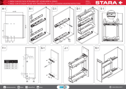 Starax S-2443-UB-A Unique Box Gizli Raylı Deterjanlık (Çift Açılım) 25cm - 4