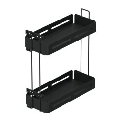 Starax S-2444-UB-A Gizli Raylı (Çift Açılım) Deterjanlık 22cm Sağ Unique Box Antrasit - 2