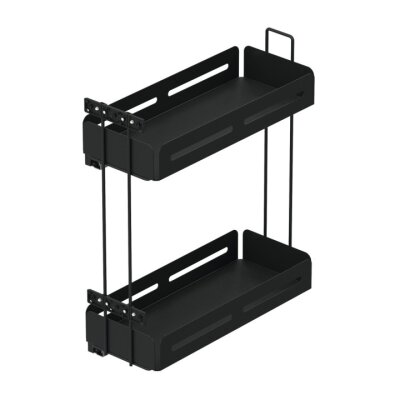 Starax S-2444-UB-A Gizli Raylı (Çift Açılım) Deterjanlık 22cm Sağ Unique Box Antrasit - 2