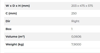 Starax S-2444-UB-A Gizli Raylı (Çift Açılım) Deterjanlık 22cm Sağ Unique Box Antrasit - 3