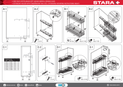 Starax S-2446-A Gizli Raylı (Çift Açılım) Deterjanlık Sağ 16/22cm Antrasit - 3