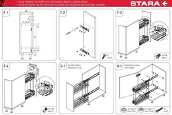 S-2481 Ahşap Tablalı Telesk.Frenli Raylı Deterjanlık 16cm - 5