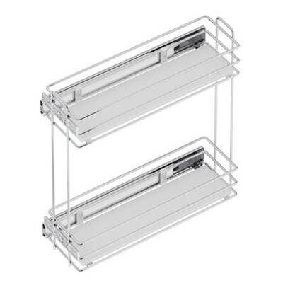 Starax S-2481 Ahşap Tablalı Telesk.Frenli Raylı Deterjanlık 16cm - 2