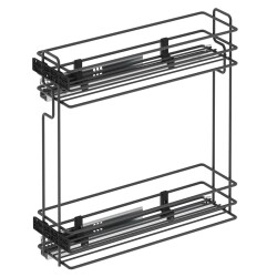 S-2484 Ahşap Tabanlı Dtrj.Tek Açılım Sol 16cm Antrasit - 2