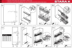 S-2492-C Ahşap Tab.Gizli Raylı Dtrj.Sağ 16cm Krom - 4