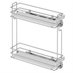 Starax S-2492-C Ahşap Tablalı Gizli Raylı Deterjanlık Sağ 16cm Krom - 2