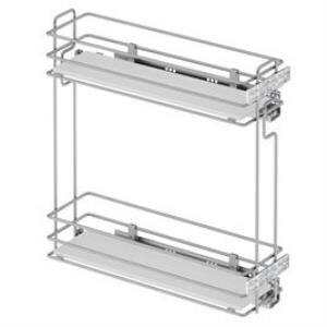 Starax S-2492-C Ahşap Tablalı Gizli Raylı Deterjanlık Sağ 16cm Krom - 2