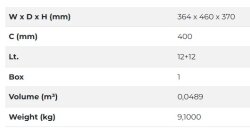 Starax S-2381-G Kapağa Monte Çöp Kovası Frenli 400 mm Gri - 3