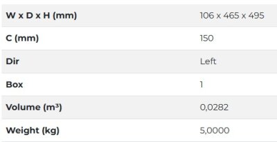 Starax S-2608-A Çift Açılım Gizli Raylı 45 Derece Ahşap Tab. Şişelik Sol Antrasit - 3