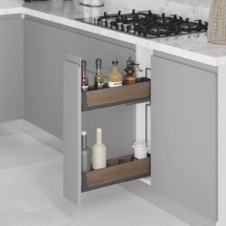 Starax S-2661-UW-A Kaymaz Yüzey Şişelik Çift Açılım Sağ Antrasit - Starax