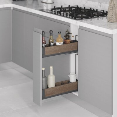 Starax S-2661-UW-A Kaymaz Yüzey Şişelik Çift Açılım Sağ Antrasit - 1