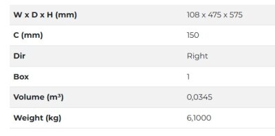 Starax S-2661-UW-A Kaymaz Yüzey Şişelik Çift Açılım Sağ Antrasit - 3