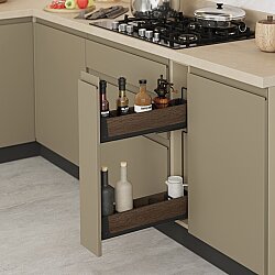 Starax S-2661-UW-A Kaymaz Yüzey Şişelik Çift Açılım Sağ Antrasit - Starax
