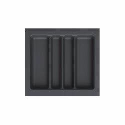 S-2687-AP 54x49cm Plastik Çekmece İçi KEPÇELİK Antrasit 60cm Starax - 2