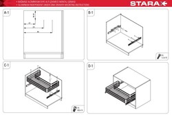 S-2741-G Alm. Evye Altı Çekmece 80 cm Gri - 4