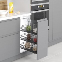 S-2796-A Yandan Gizli Raylı Ünite (90 Derece) ANTRASİT - Starax