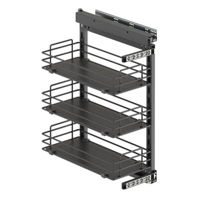 S-2796-A Yandan Gizli Raylı Ünite (90 Derece) ANTRASİT - 2